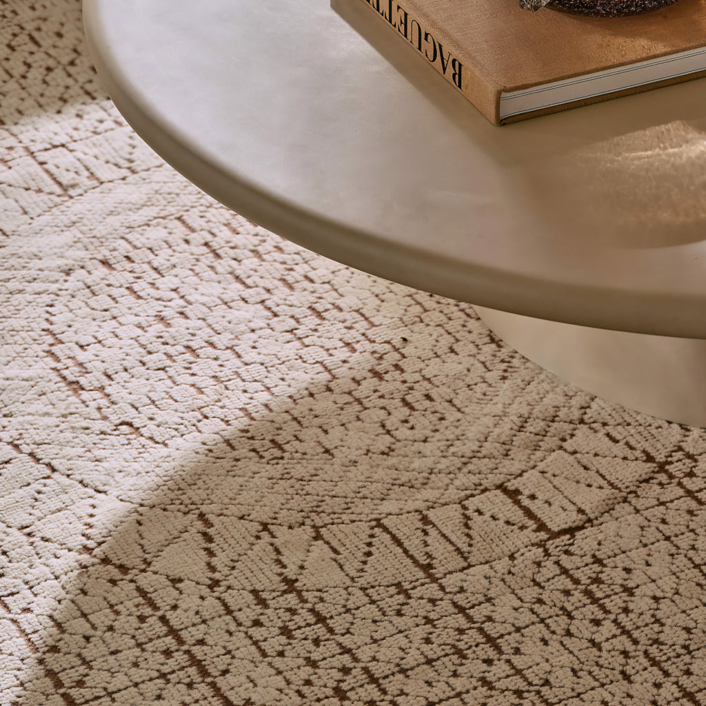 THE ONE × Calero — Hand-Knotted Warm White New Zealand Wool Area Rug