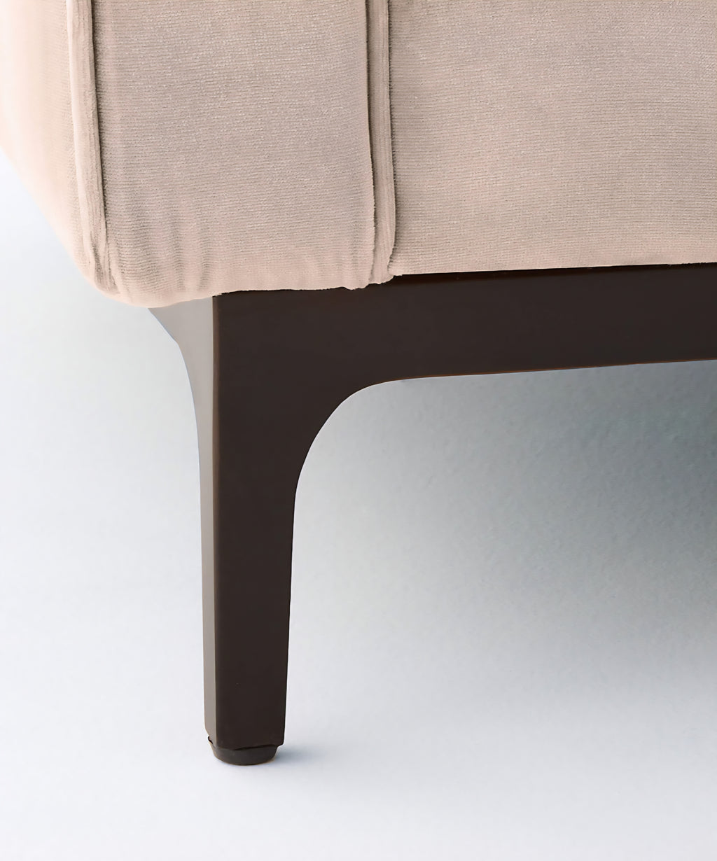 THE ONE × Ambroise — Light Taupe Velvet Sofa