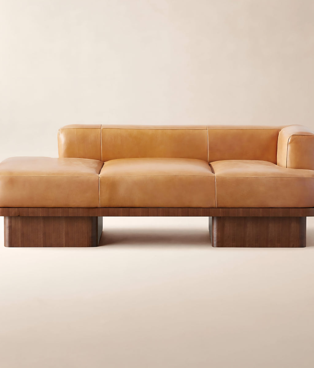 THE ONE × Serafin — Brown Leather Daybed
