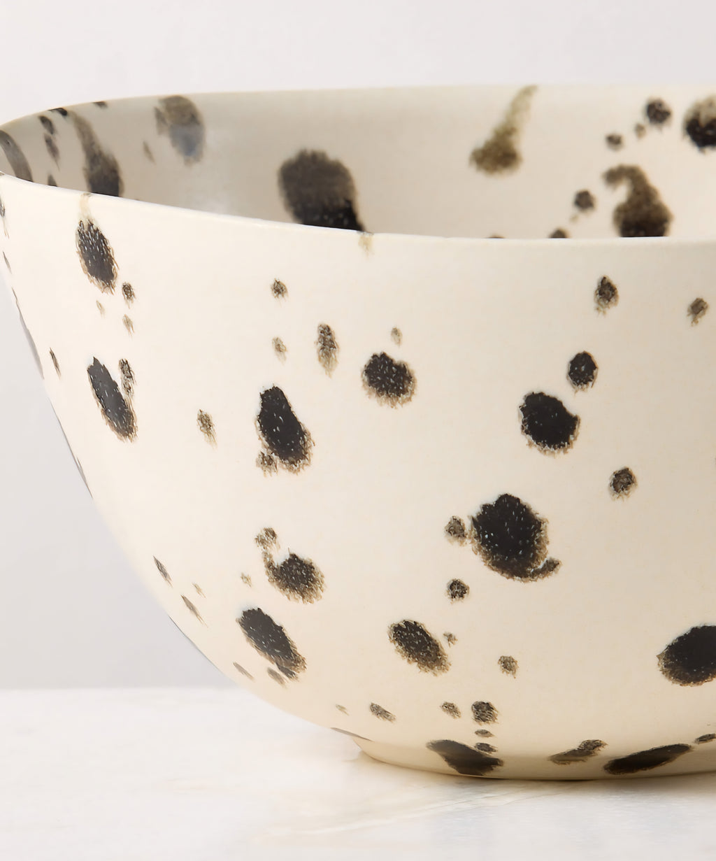 THE ONE × Harper — Black and White Splatter Soup & Pasta Bowls