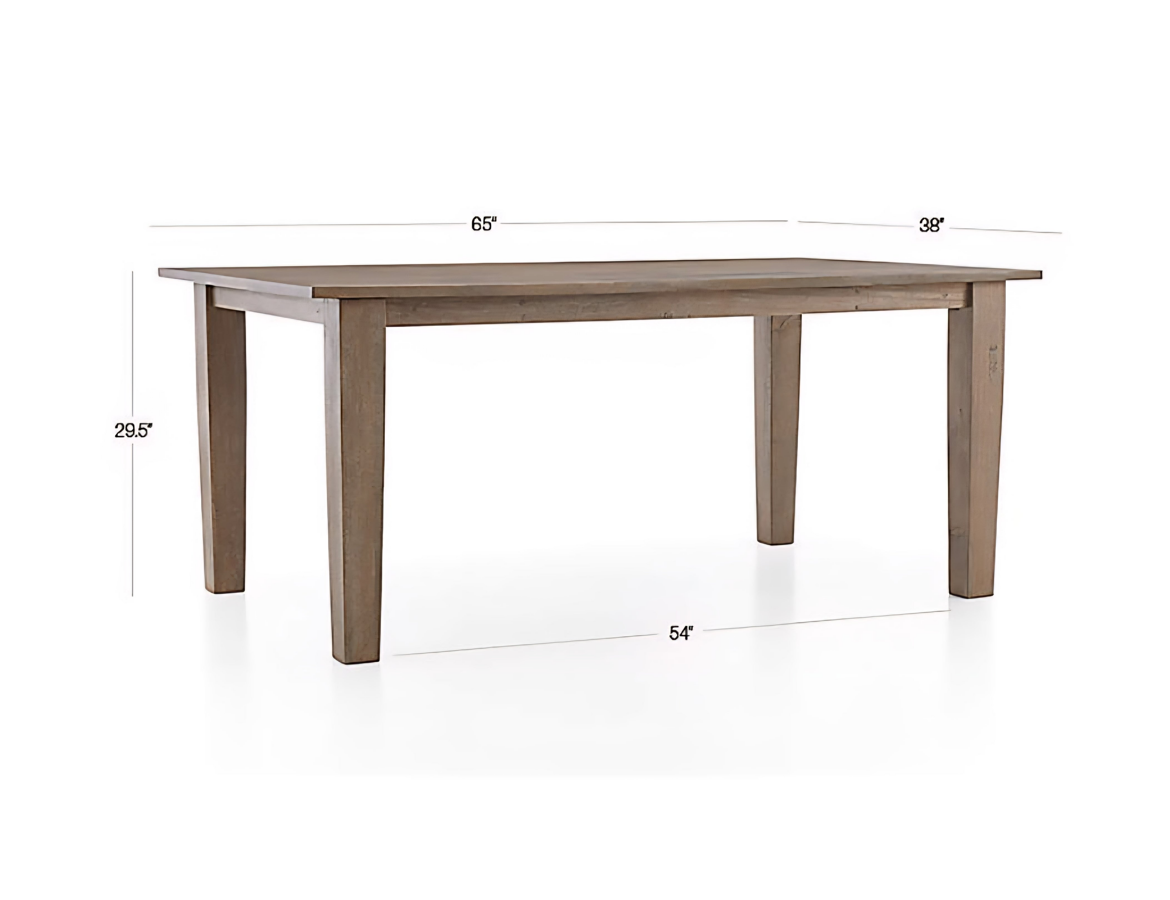 THE ONE × Basque — Weathered Light Brown Solid Wood Dining Table
