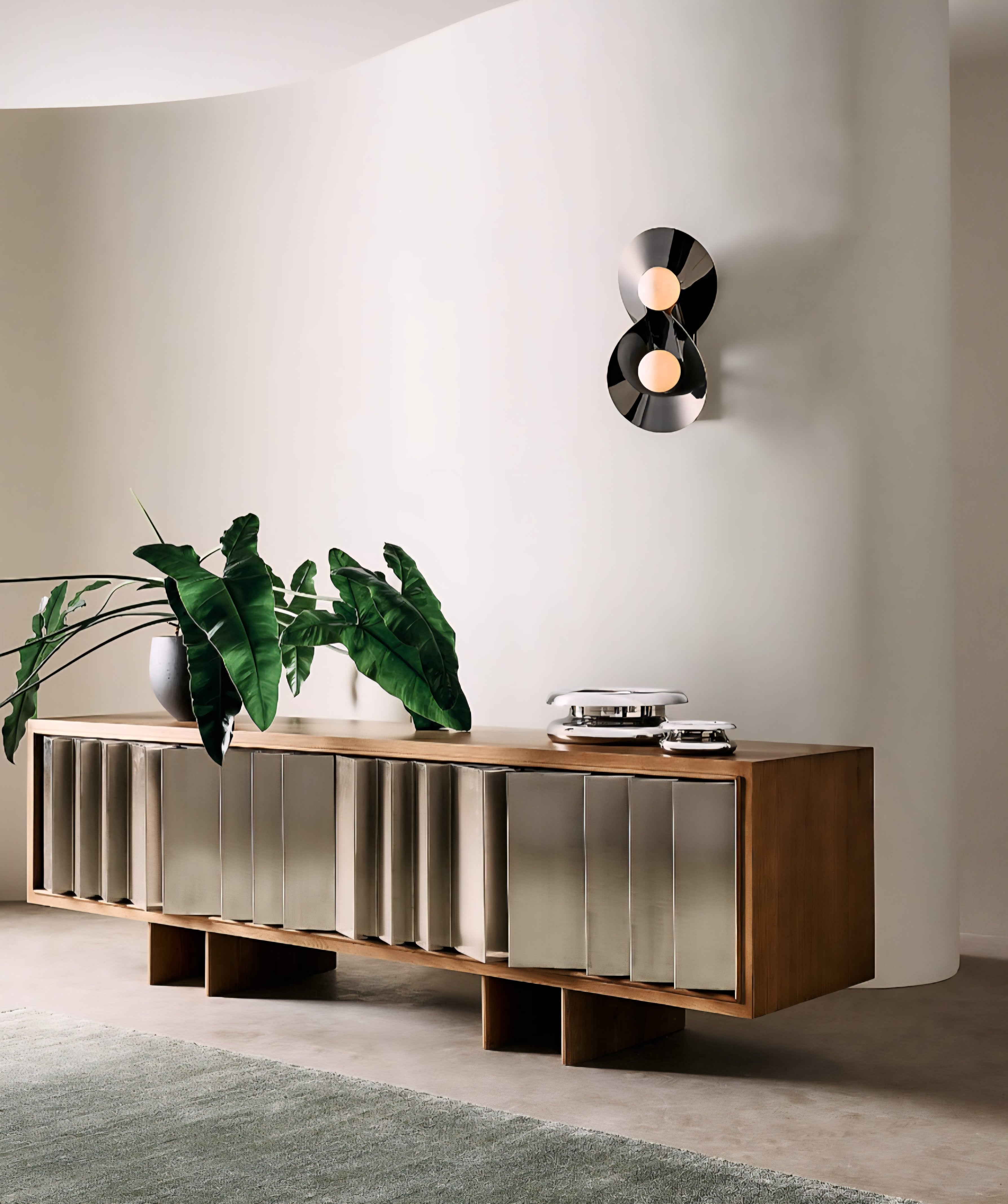 THE ONE × Kibo — Steel and Oak Media Console