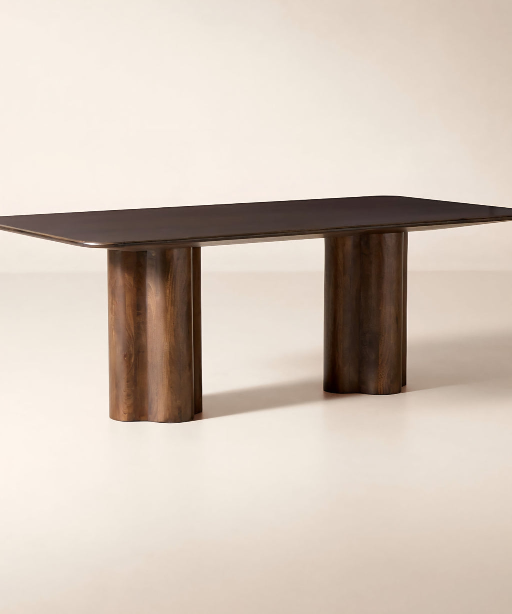 THE ONE × Viggo — Dark Mango Wood Dining Table