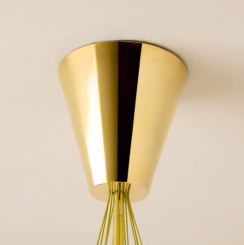 THE ONE × Corvina — Unlacquered Polished Brass Chandelier
