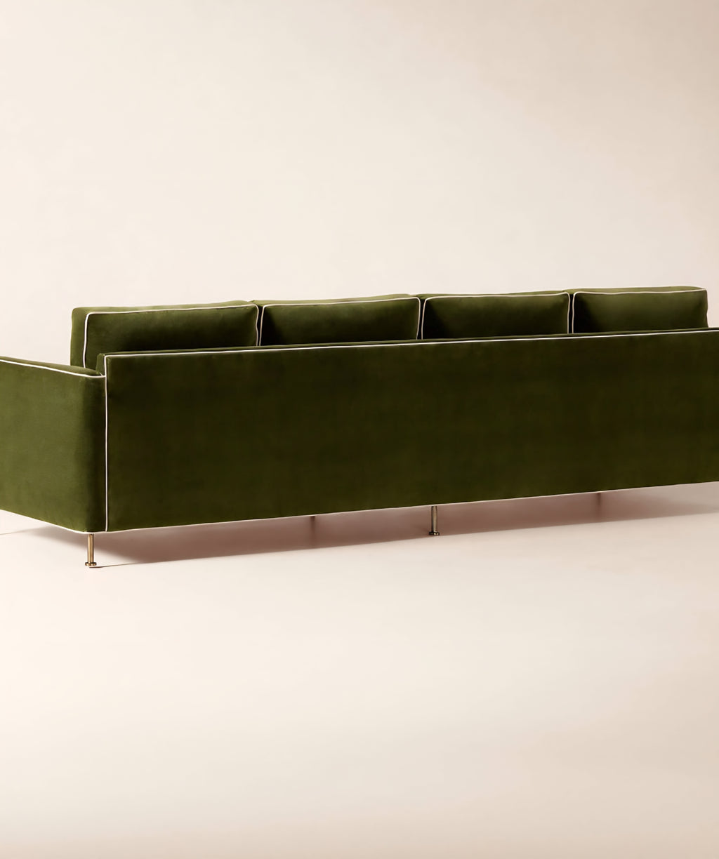 THE ONE × Brett — Jade Green Velvet Sofa
