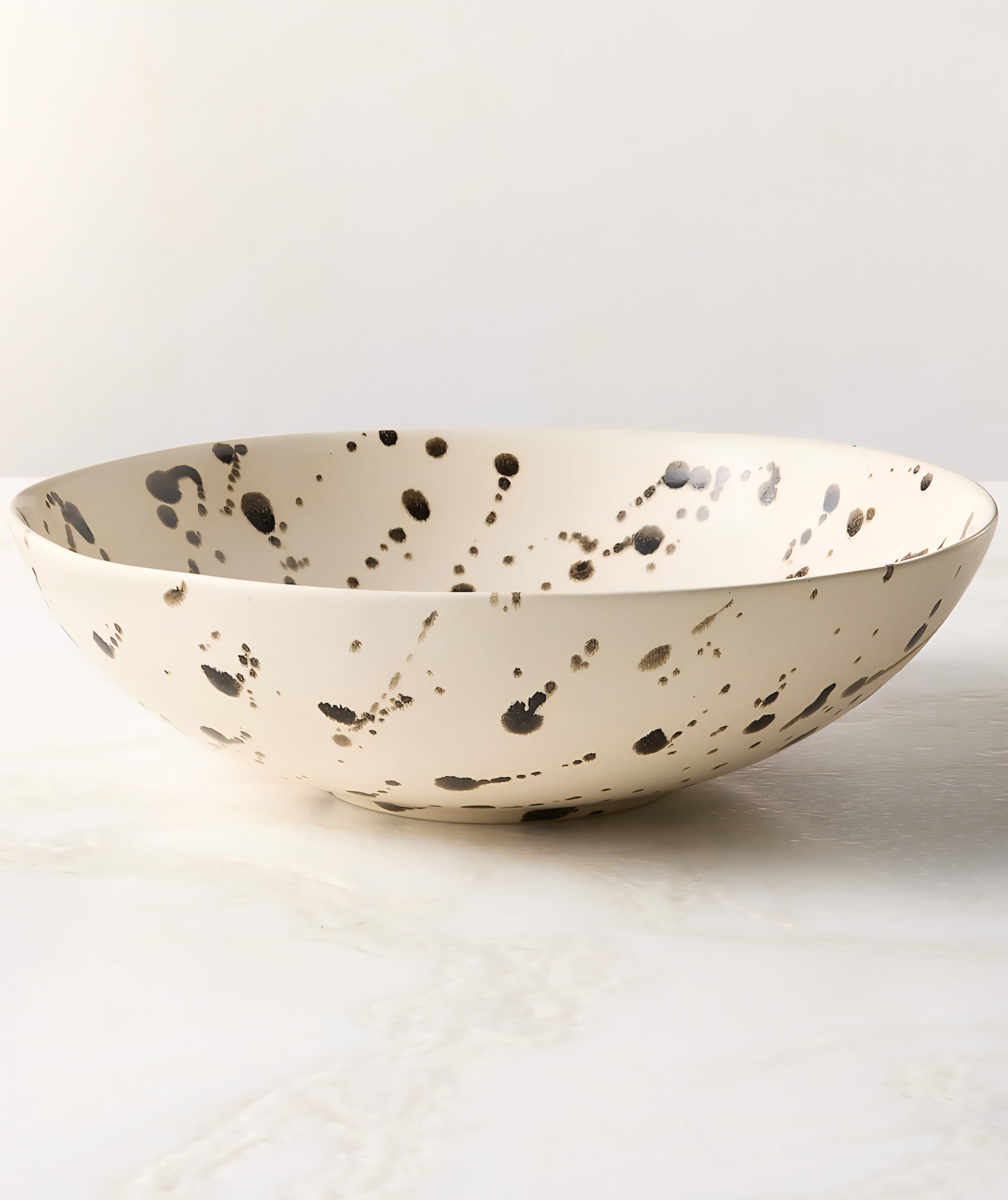 THE ONE × Harper — Black and White Splatter Serving Bowl