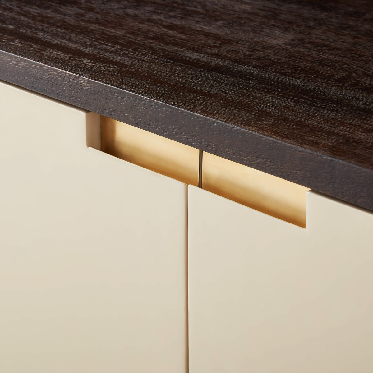 THE ONE × Moti — Brown and White Wood Media Console