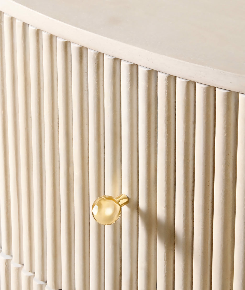 THE ONE × Cameo — Fluted Wood Tall Dresser