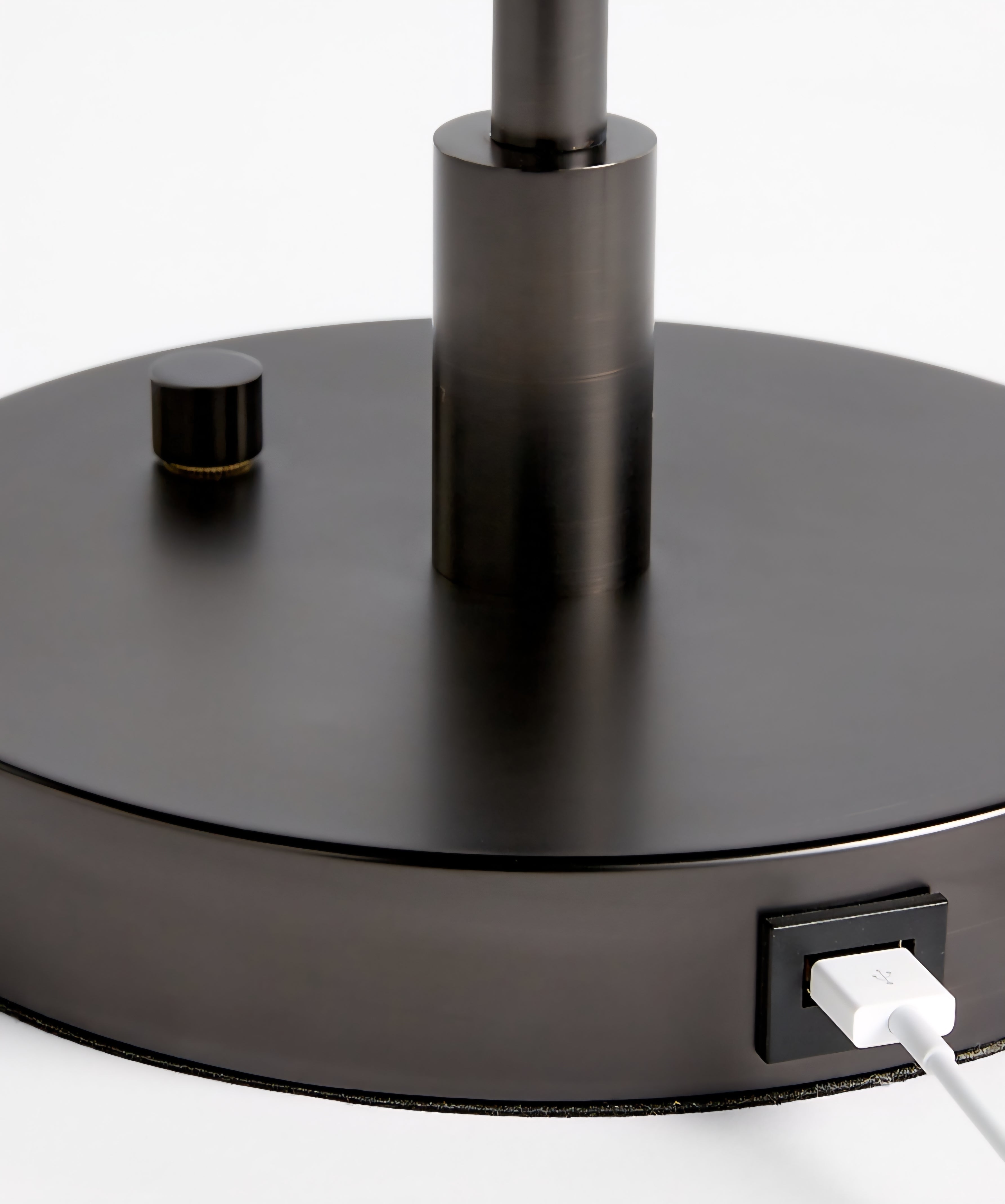 THE ONE × Zain — Brass Table Lamp with USB Port