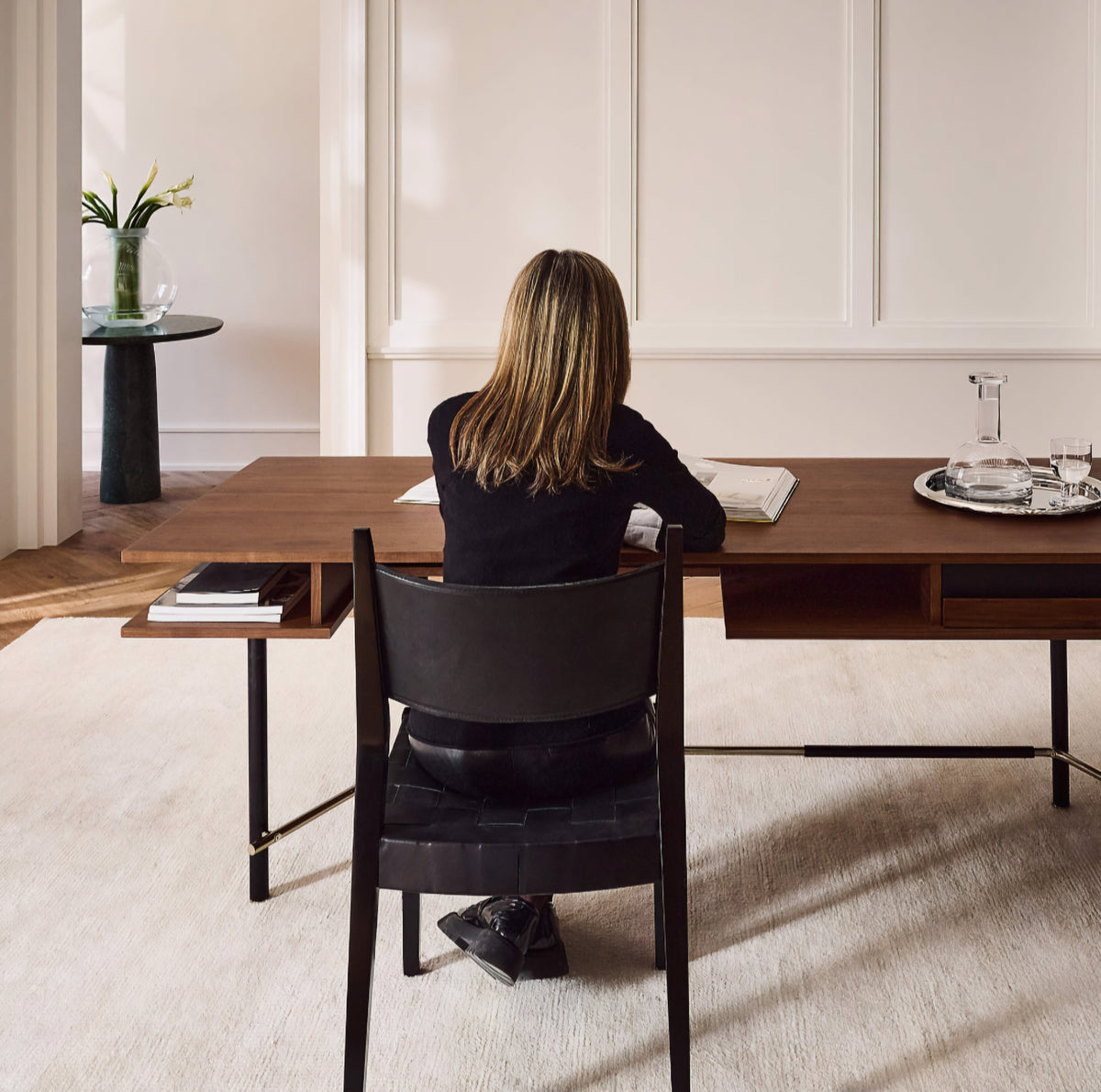 THE ONE × Piero — Round Polished Stainless Steel Serving Tray