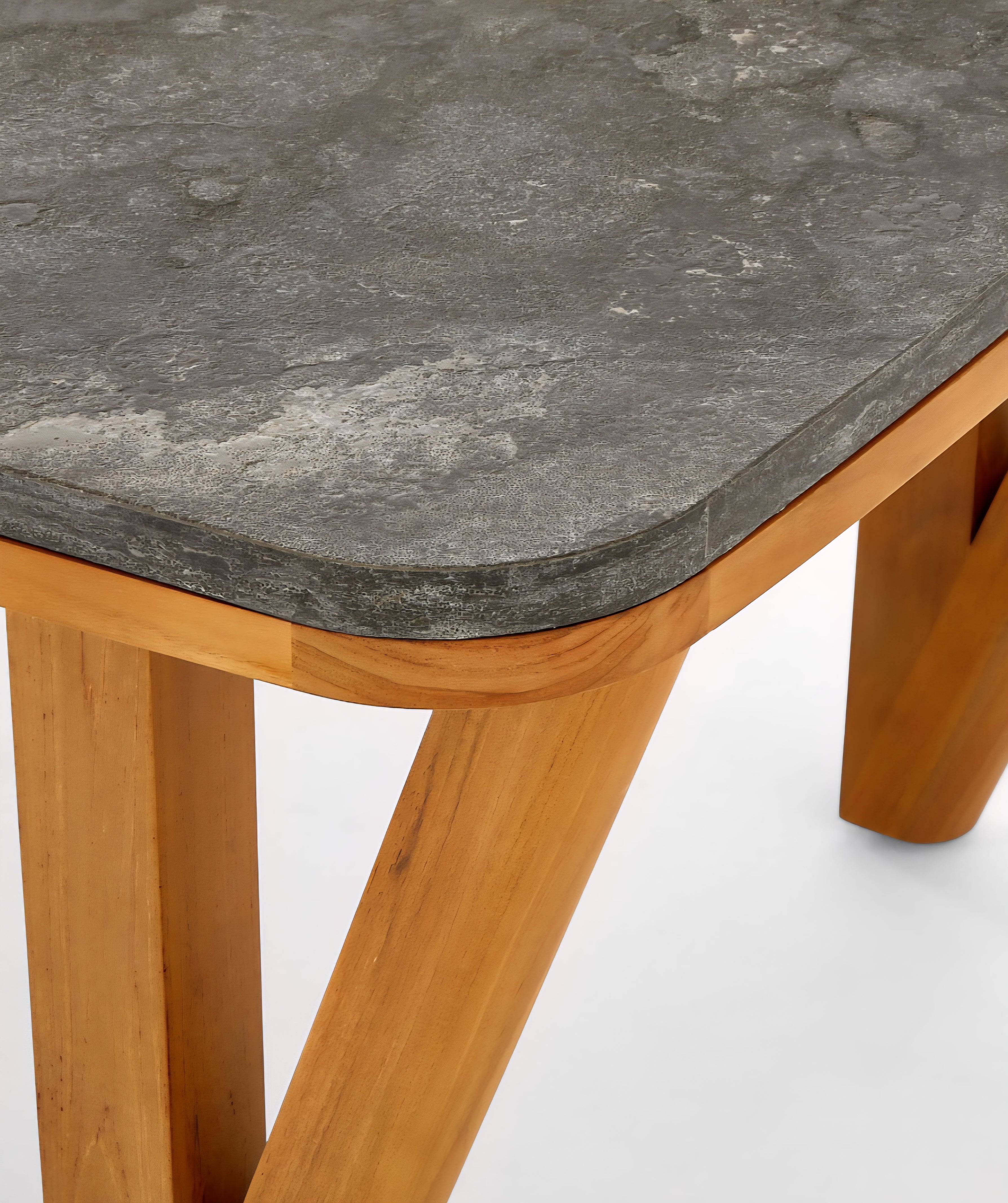 THE ONE × Roc — Bluestone & Teak Dining Table