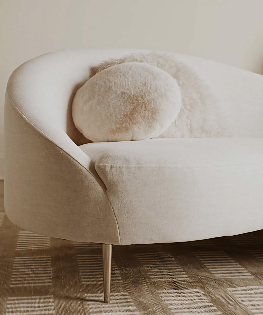 THE ONE × Curvo — White Performance Fabric Sofa by goop