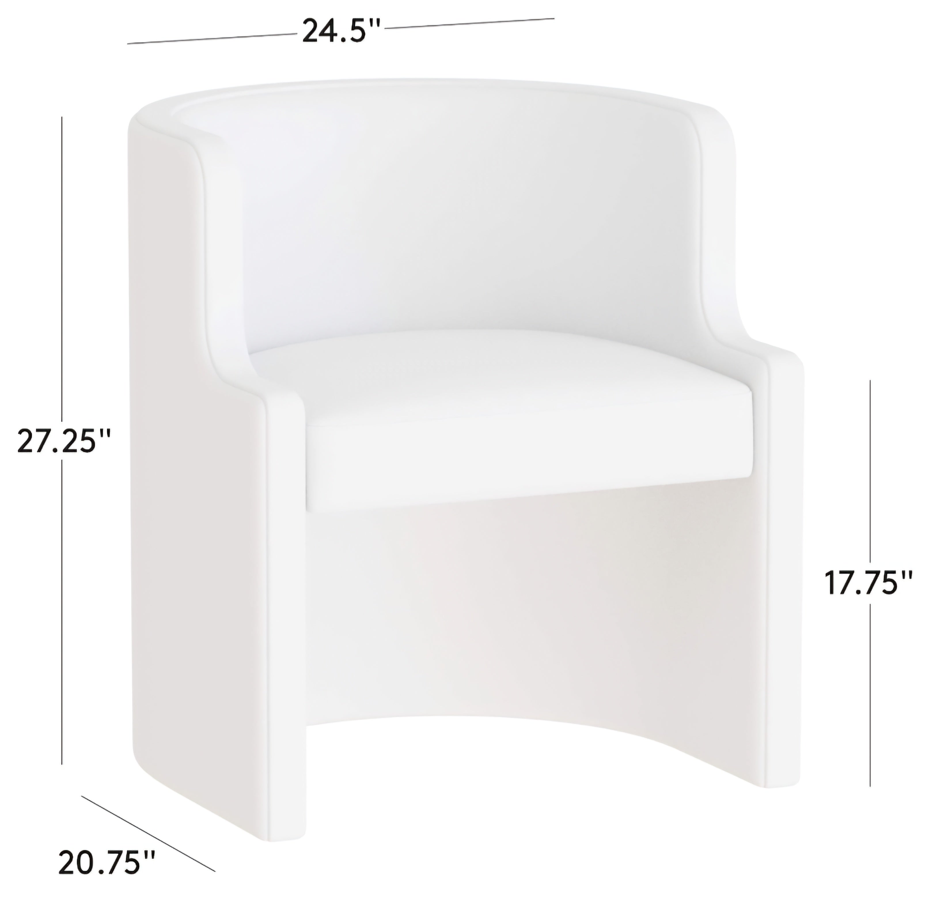 THE ONE × Chester — Warm White Performance Linen Dining Chair