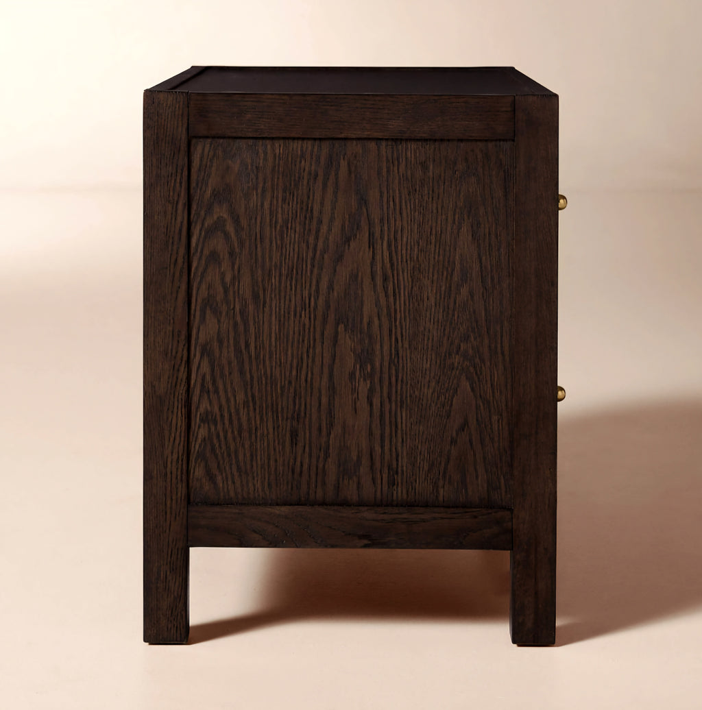 THE ONE × Layton — Dark Oak 2-Drawer Nightstand