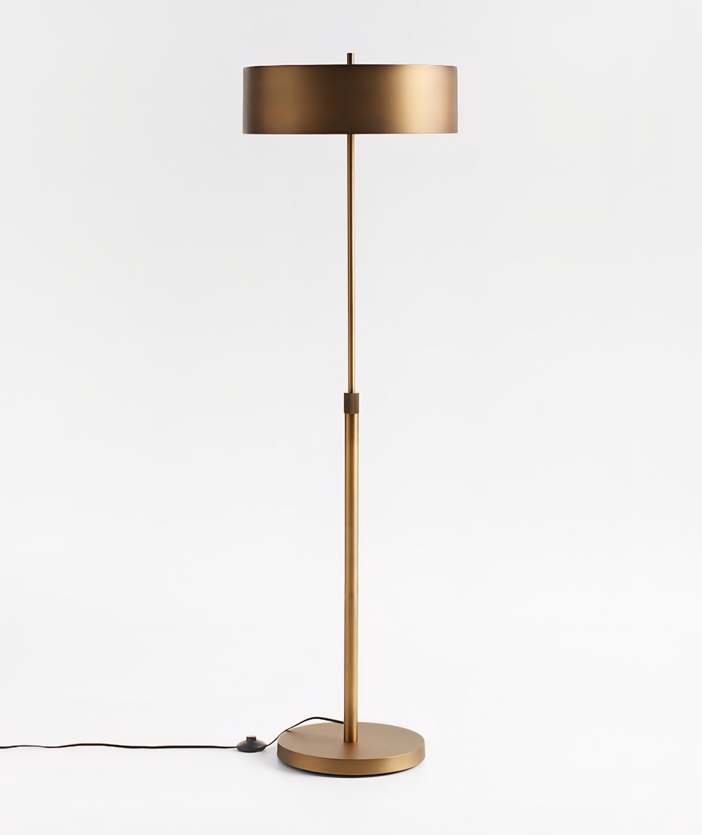 THE ONE × Zain — Brushed Brass Adjustable Floor Lamp (65")