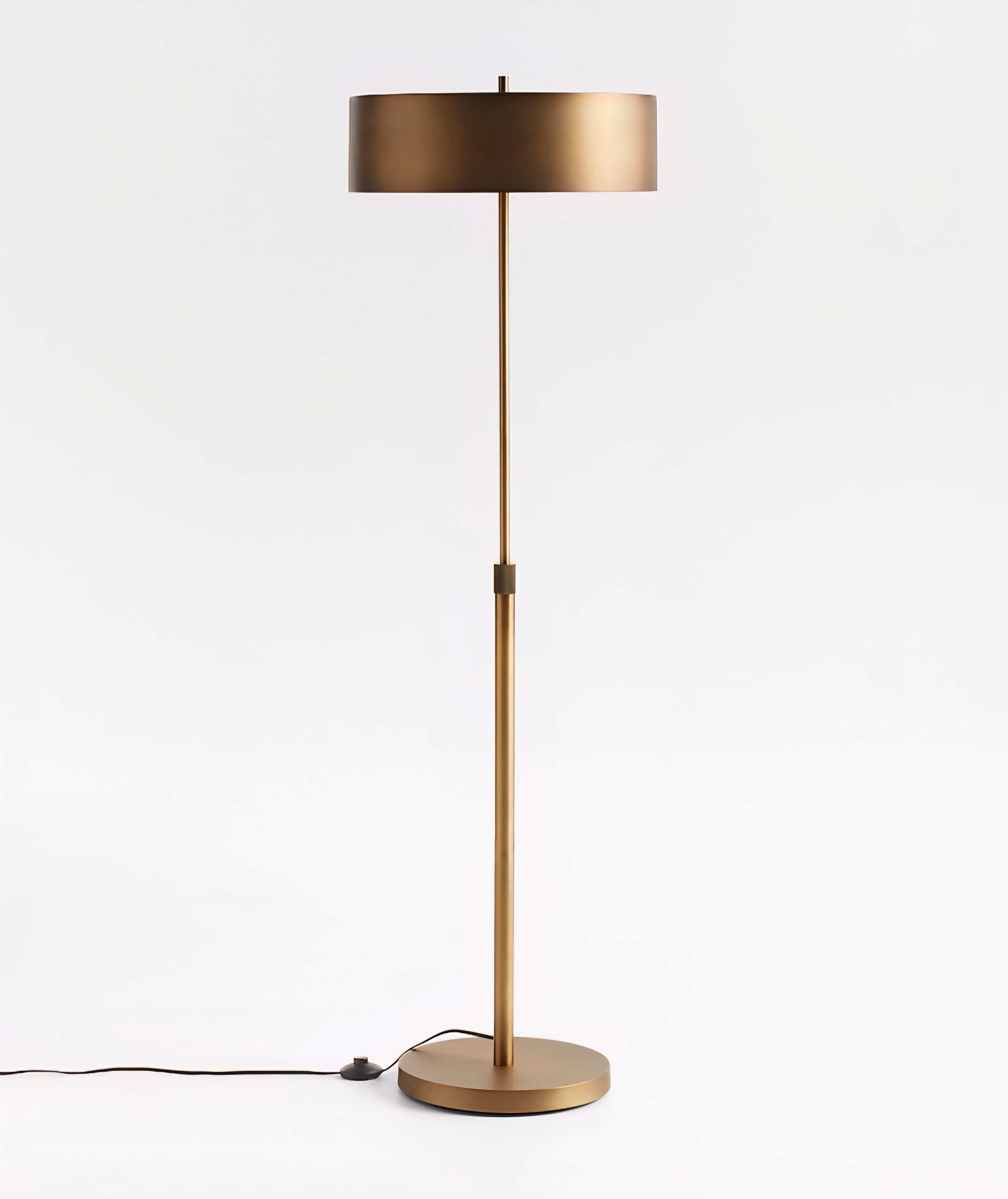 THE ONE × Zain — Brushed Brass Adjustable Floor Lamp (65")