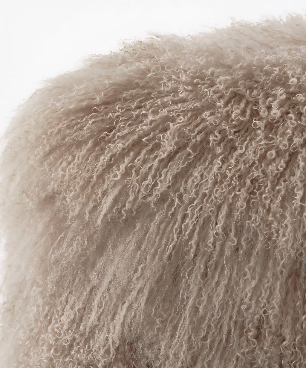 THE ONE × Mongolian Sheepskin Ottoman