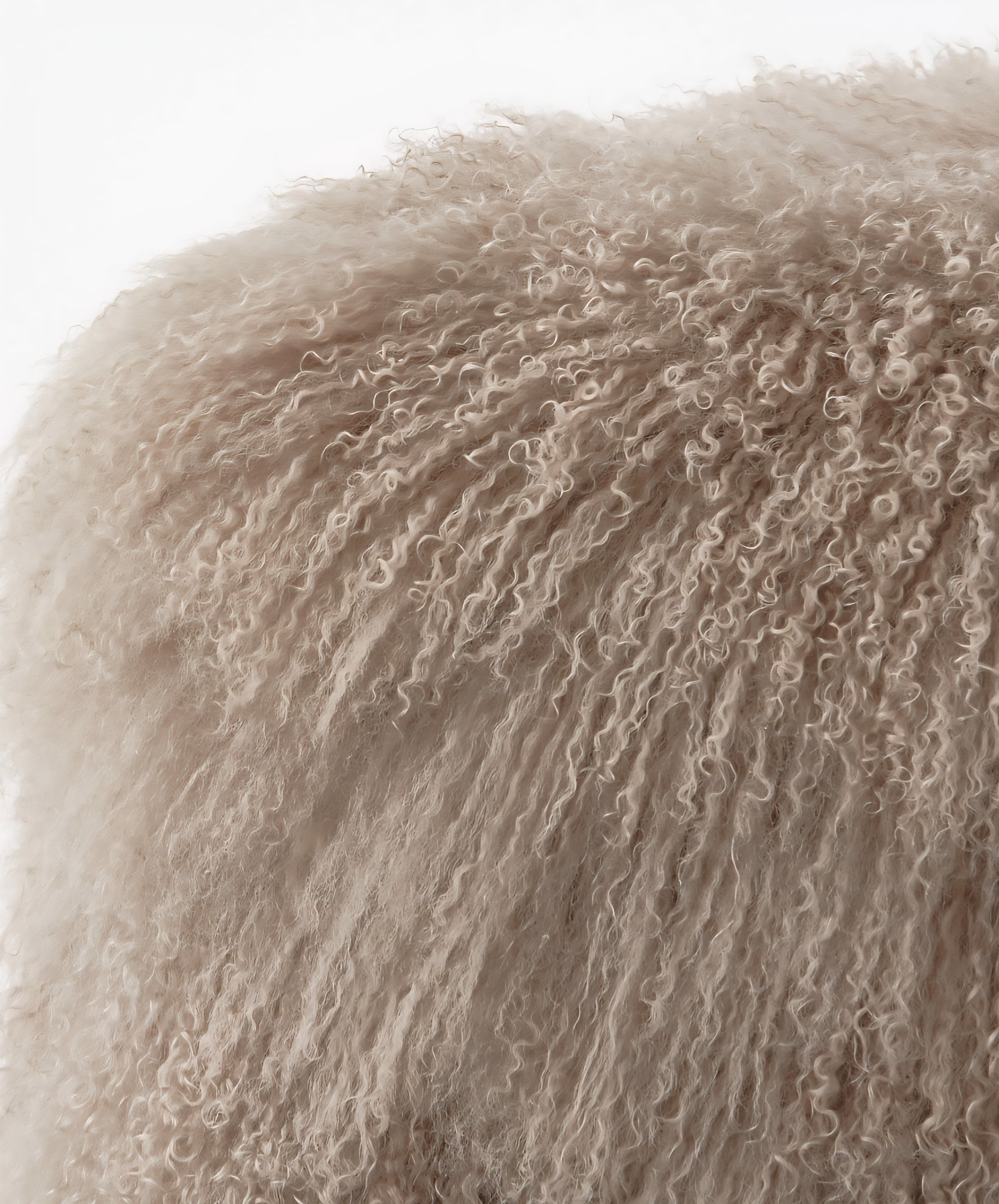 THE ONE × Mongolian Sheepskin Ottoman
