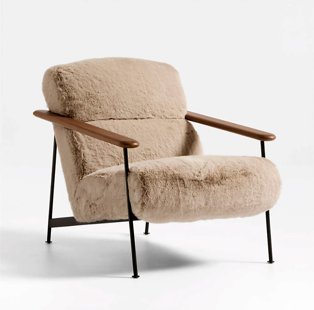 THE ONE × Chalet — Faux Fur Accent Chair
