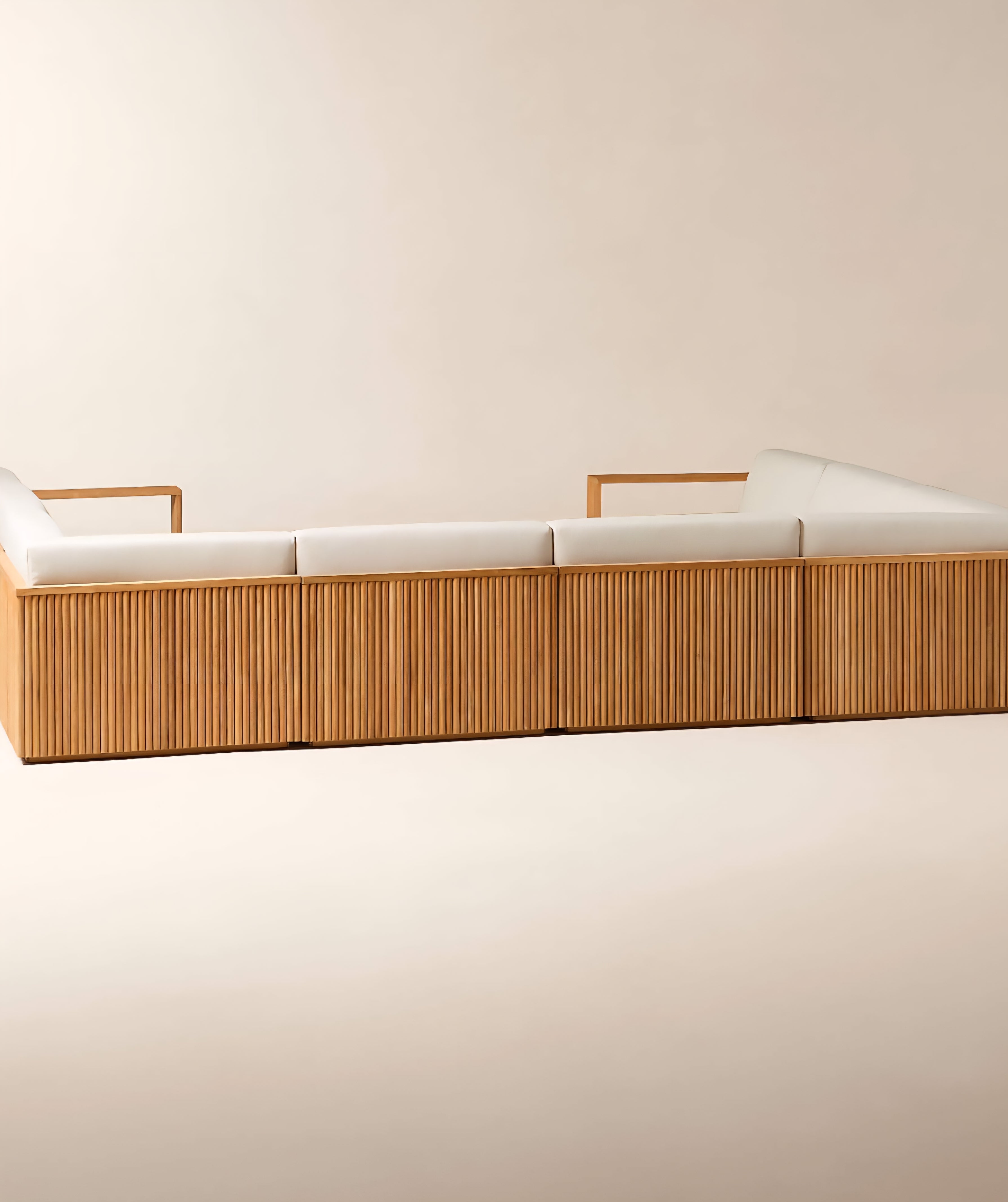THE ONE × Topia — Teak Outdoor Sectional Collection