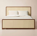 THE ONE × Rio — Walnut and Leather Bed
