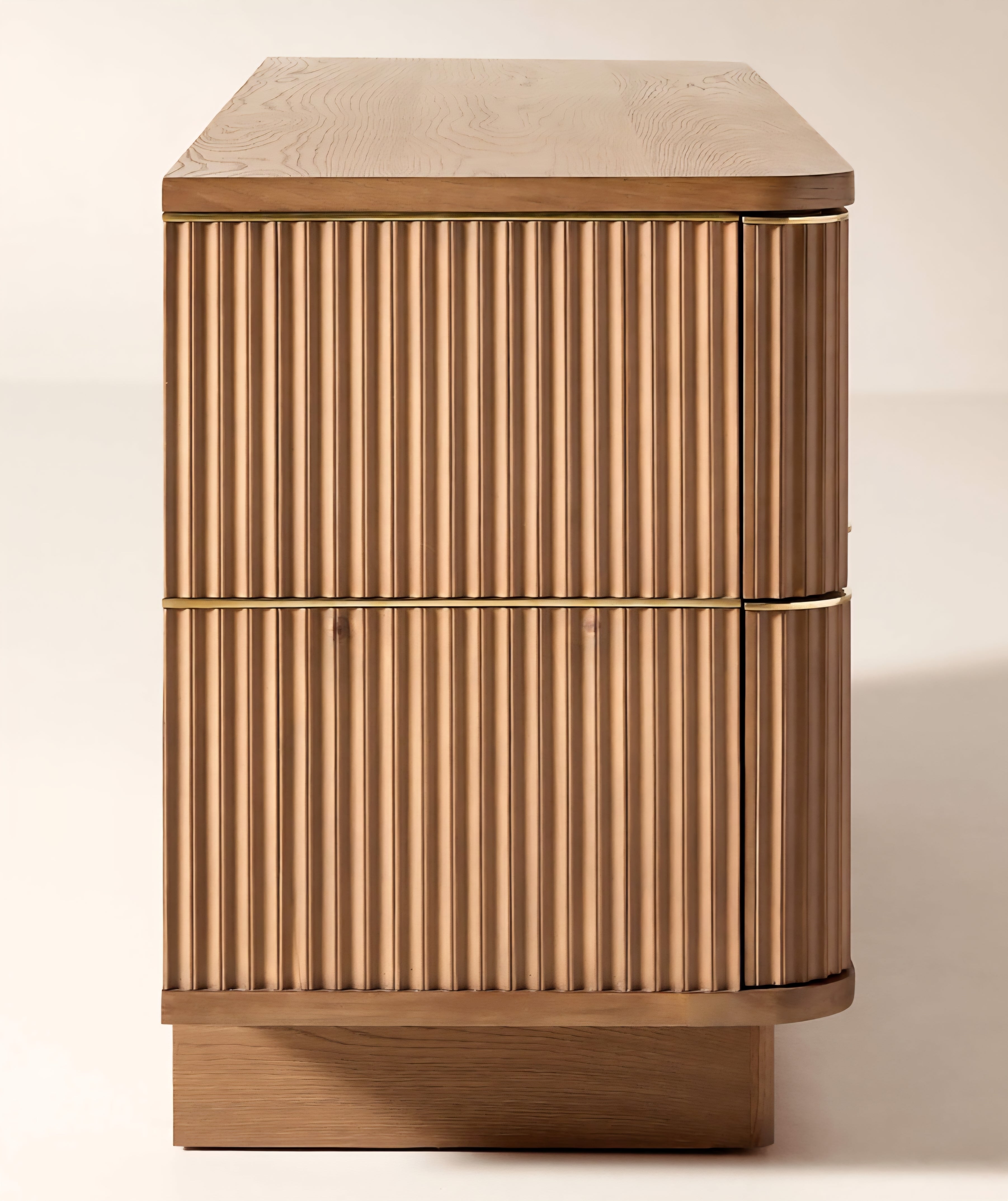 THE ONE × Davison — Fluted Oak 4-Drawer Dresser