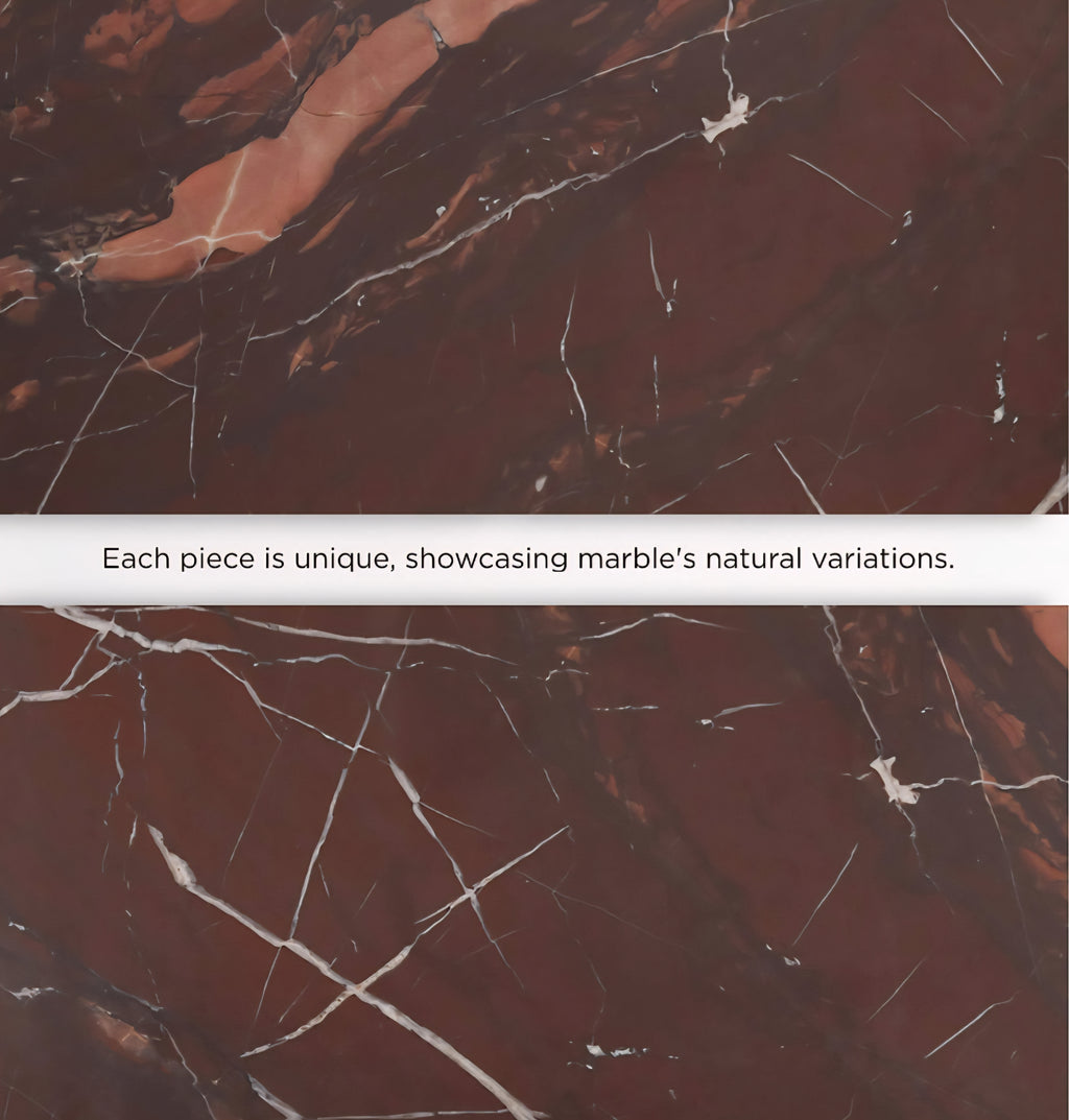 THE ONE × Ciccio — Red Marble Side Table