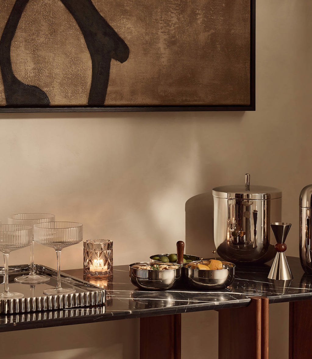 THE ONE × Betty — Smoked Glass Tealight Candle Holders (Set of 6)