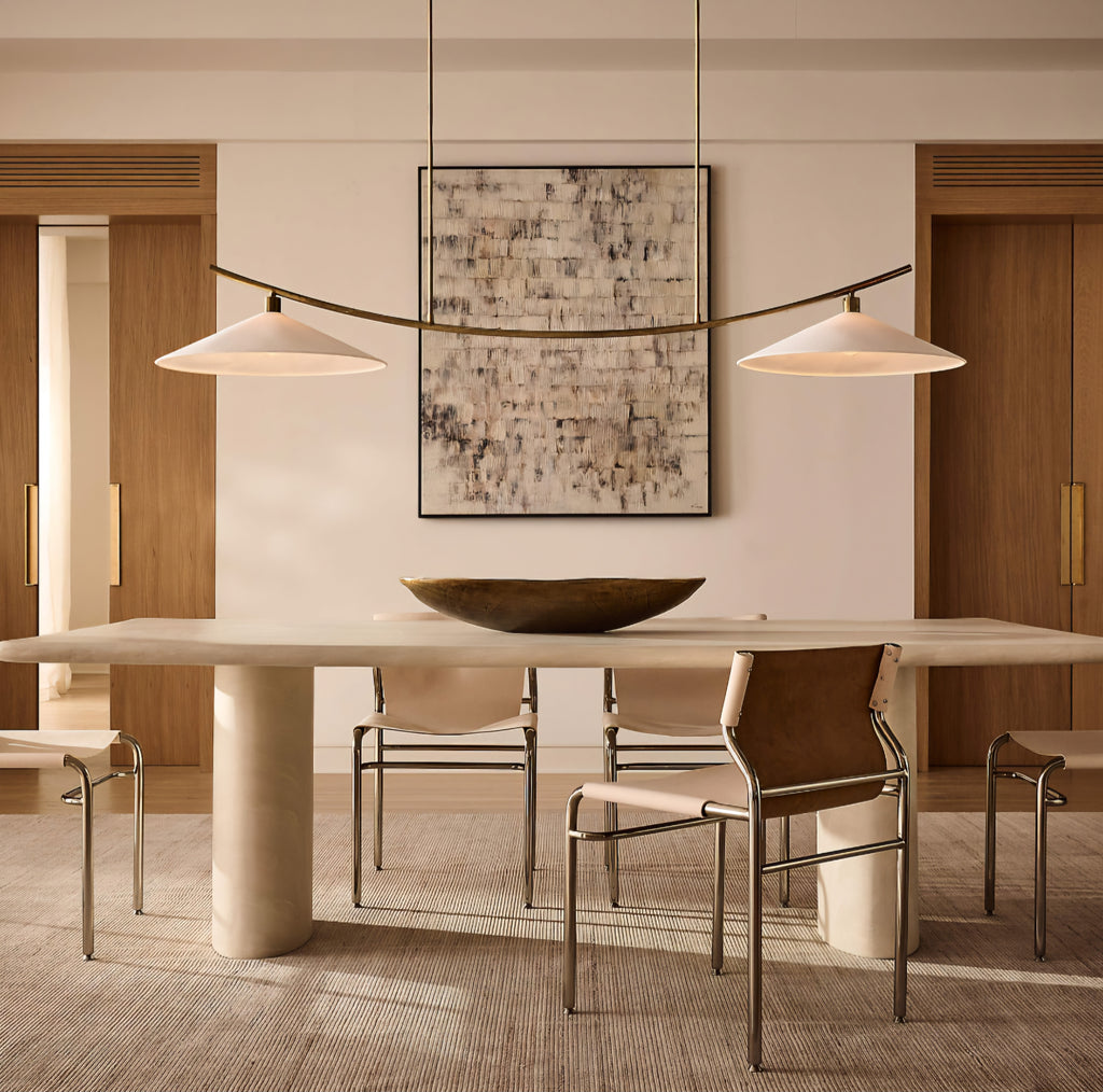 THE ONE × Elio — Rectangular Marbled Resin Dining Table