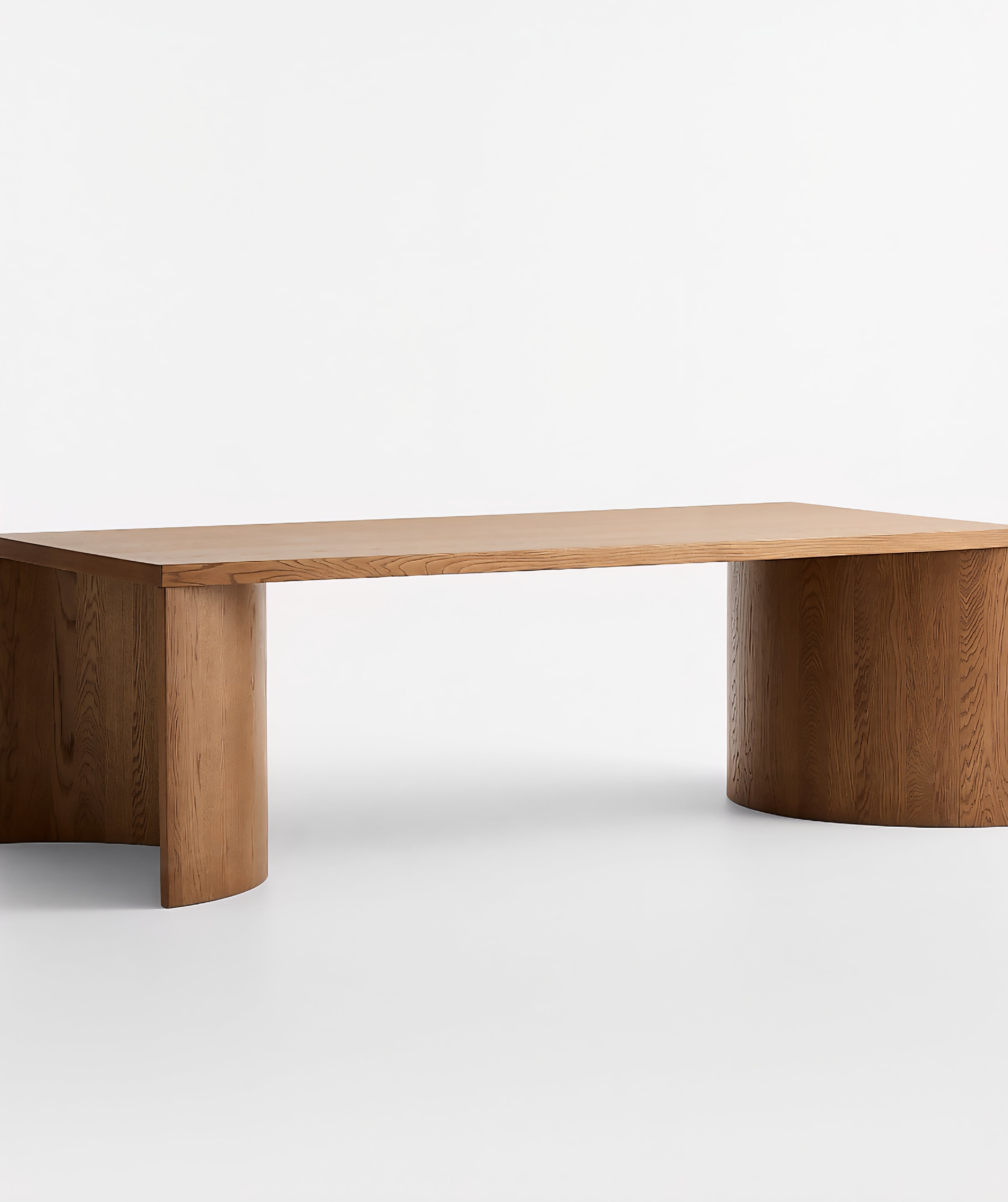 THE ONE × Virage — 96" Curved Oak Dining Table