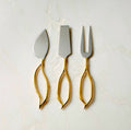THE ONE × Valleta — Gold Cheese Knives Set of 3