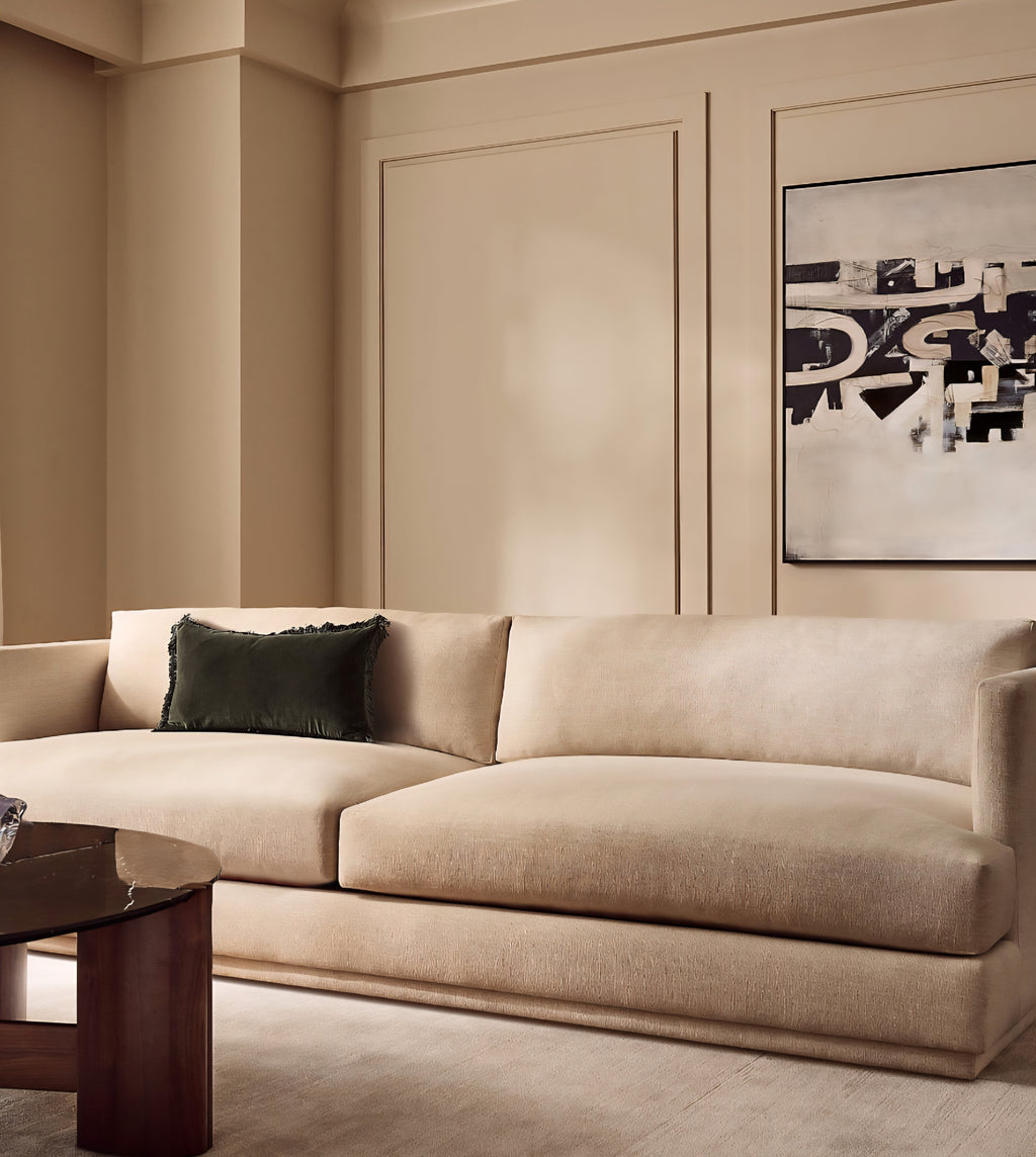 THE ONE × Seneca — Off-White Performance Fabric Sleeper Sofa