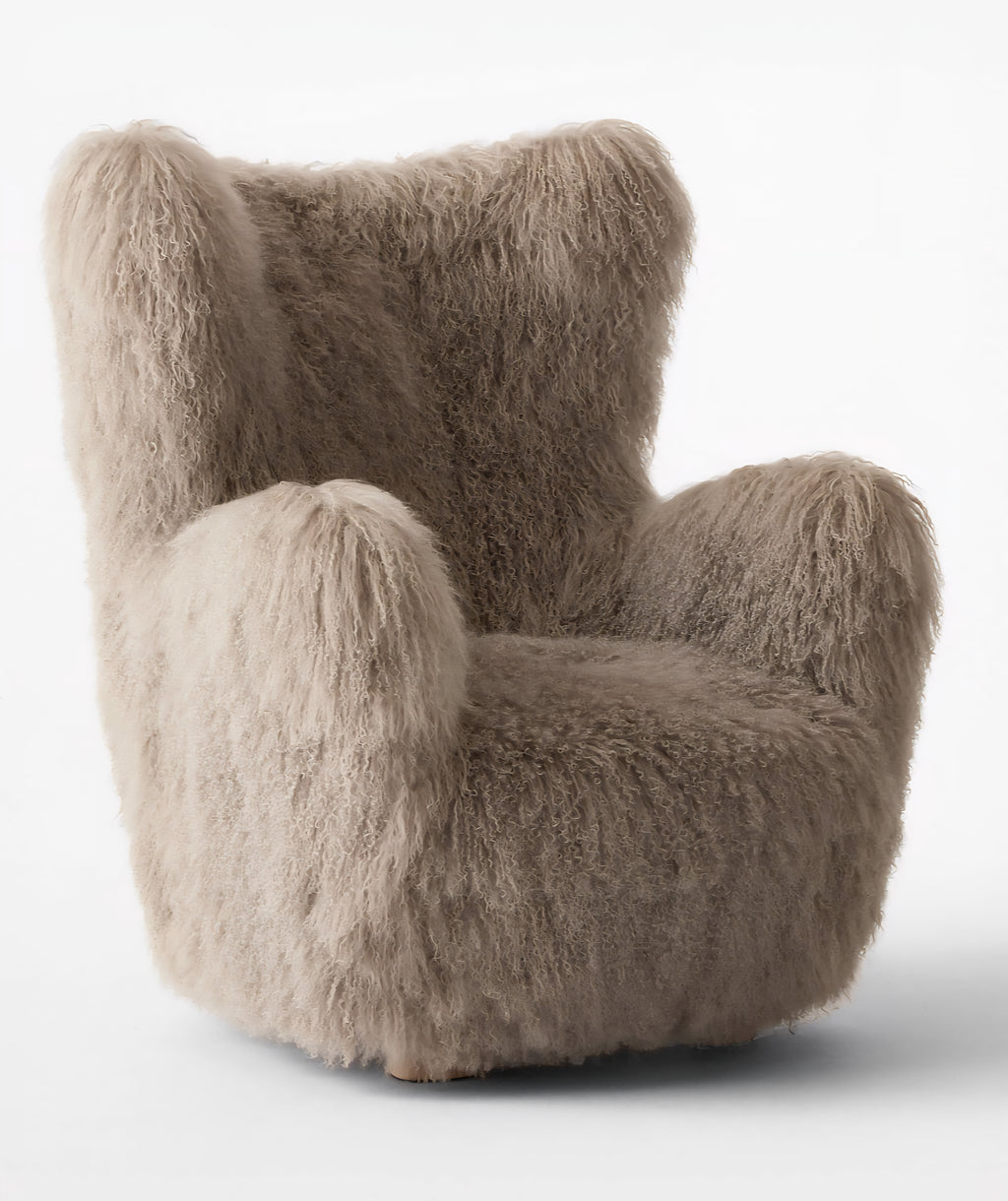 THE ONE × Mongolian Sheepskin Accent Chair