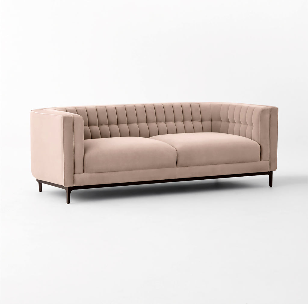 THE ONE × Ambroise — Light Taupe Velvet Sofa