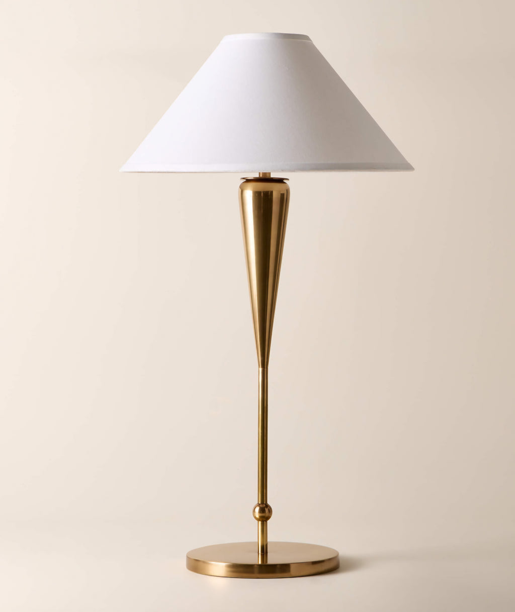 THE ONE × Tamlin — Aged Brass Tall Table Lamp