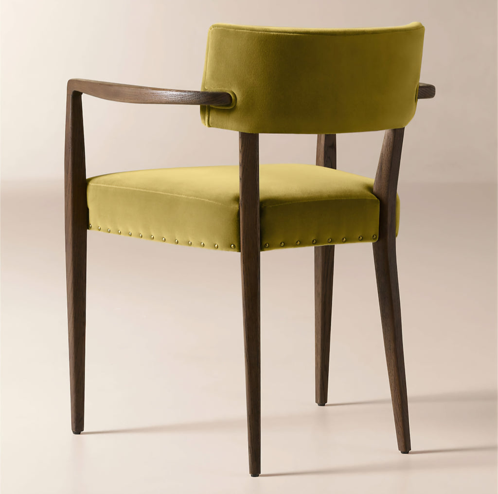 THE ONE × Arlo — Smoked Mauve Performance Fabric Dining Armchair