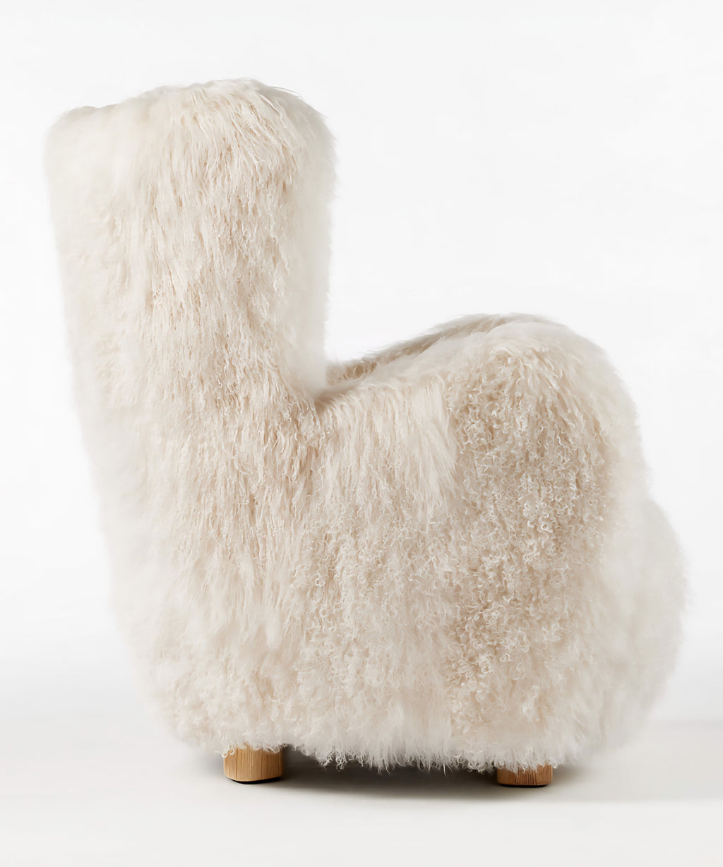 THE ONE × Mongolian Sheepskin Accent Chair