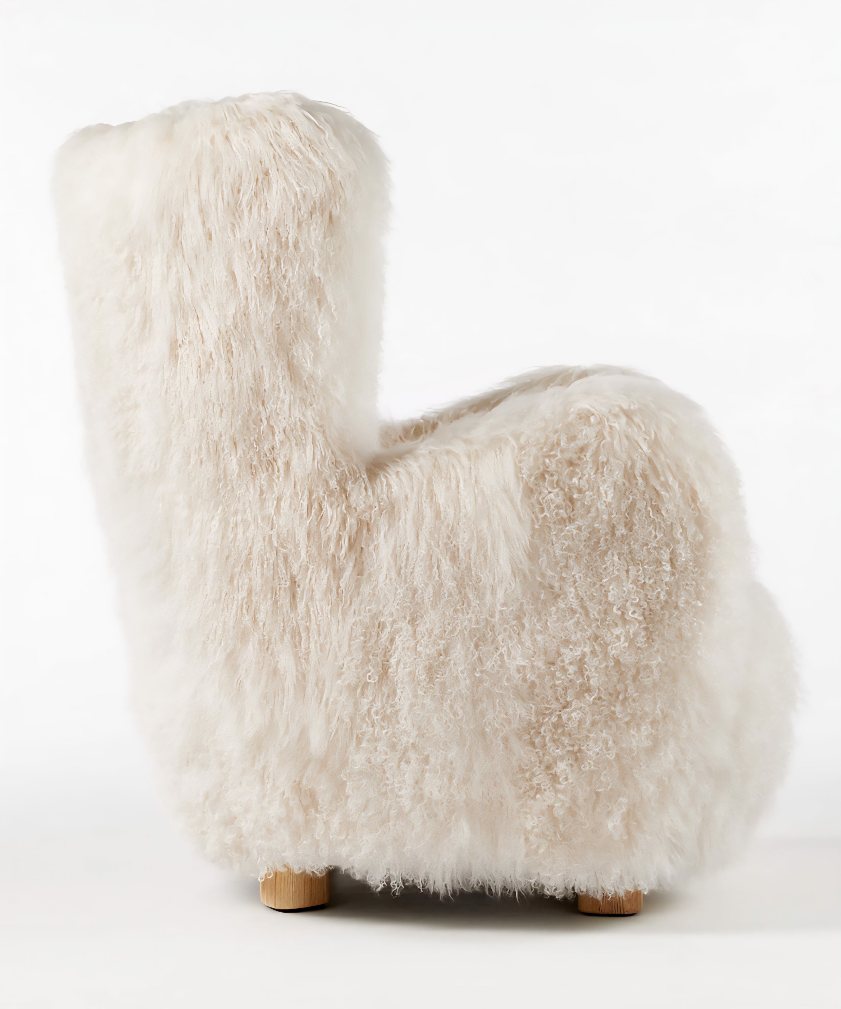 THE ONE × Mongolian Sheepskin Accent Chair