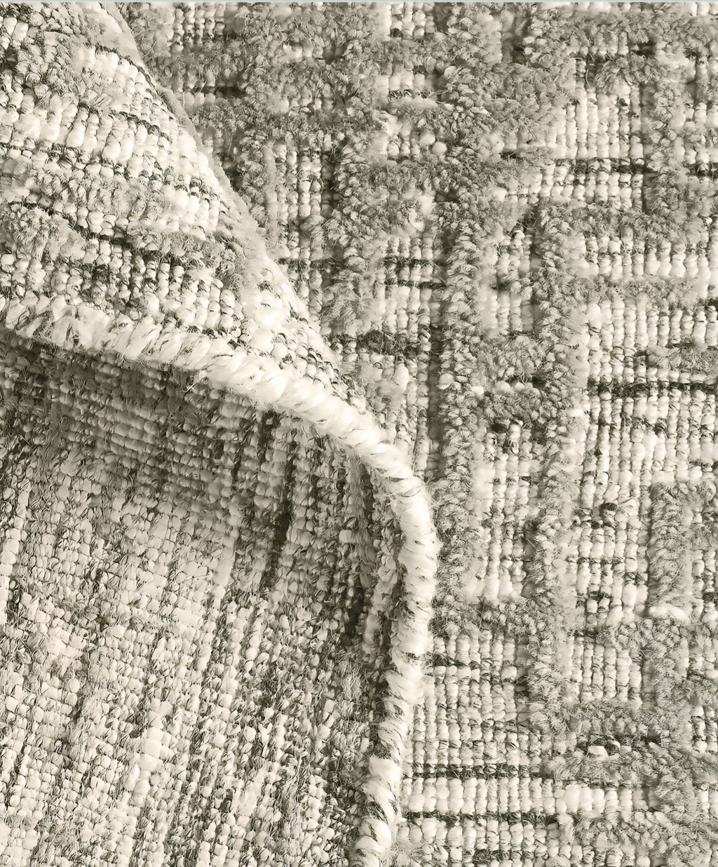 THE ONE × Montauban — Wool Blend Handwoven Grey Area Rug (12'x15')