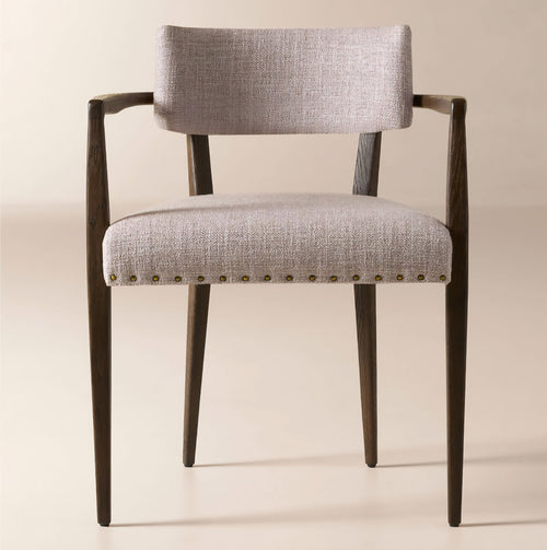 THE ONE × Arlo — Smoked Mauve Performance Fabric Dining Armchair