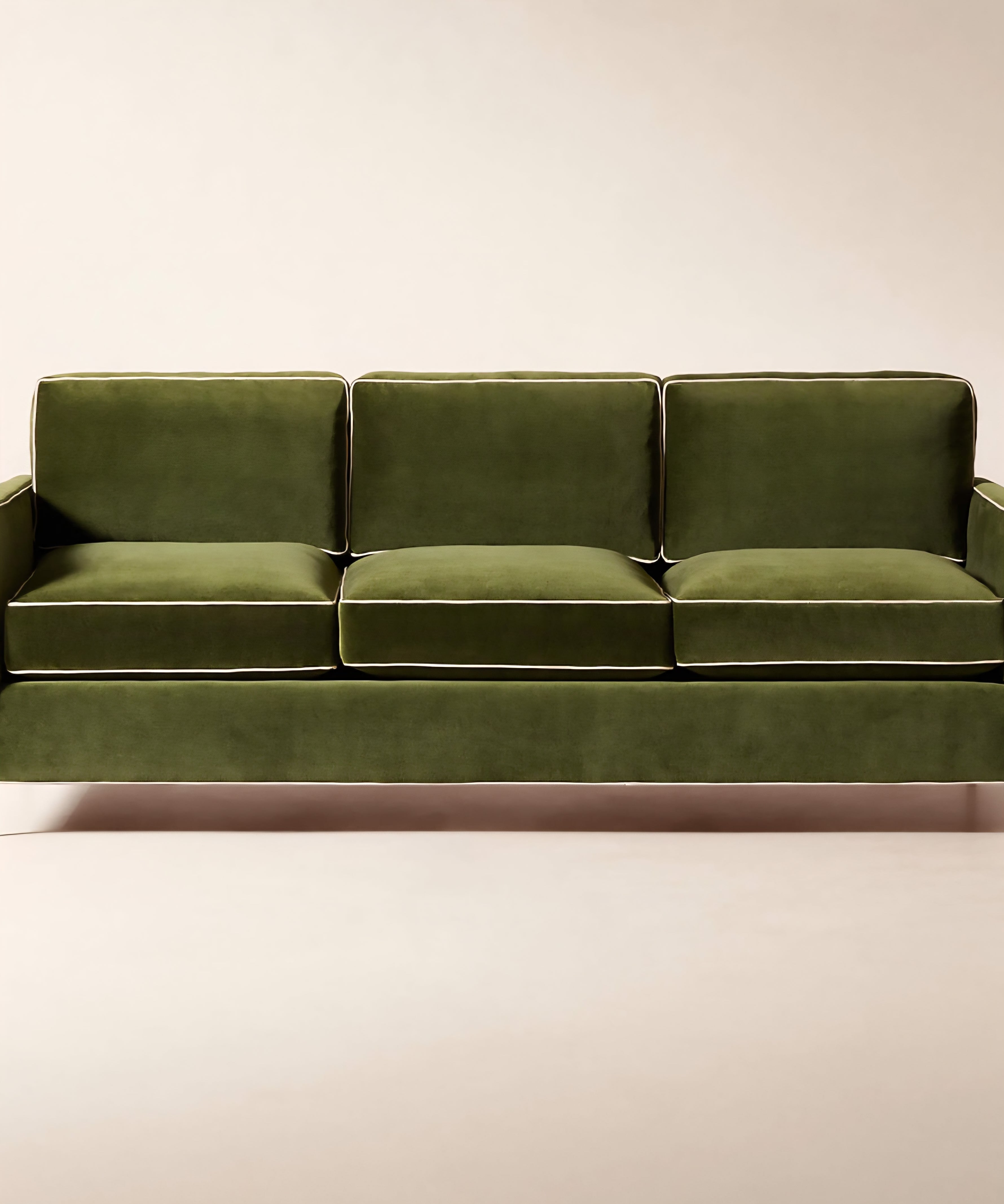 THE ONE × Brett — Jade Green Velvet Sofa