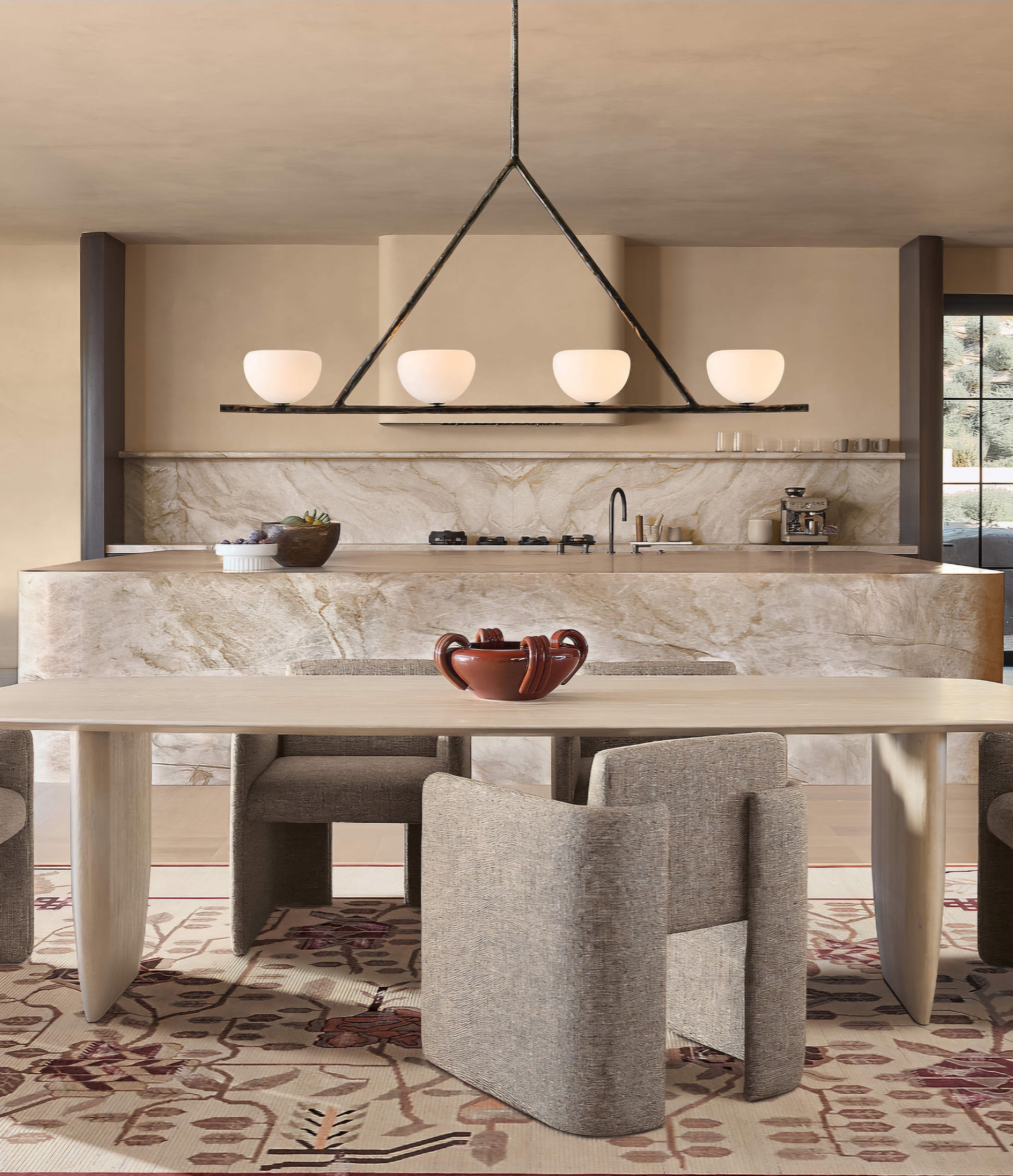 THE ONE × Smith — 4-Light Dark Bronze Pendant Light