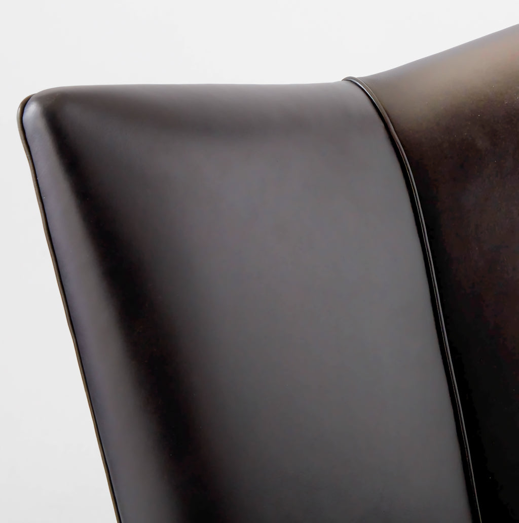 THE ONE × Bowtie — Black Leather Office Chair