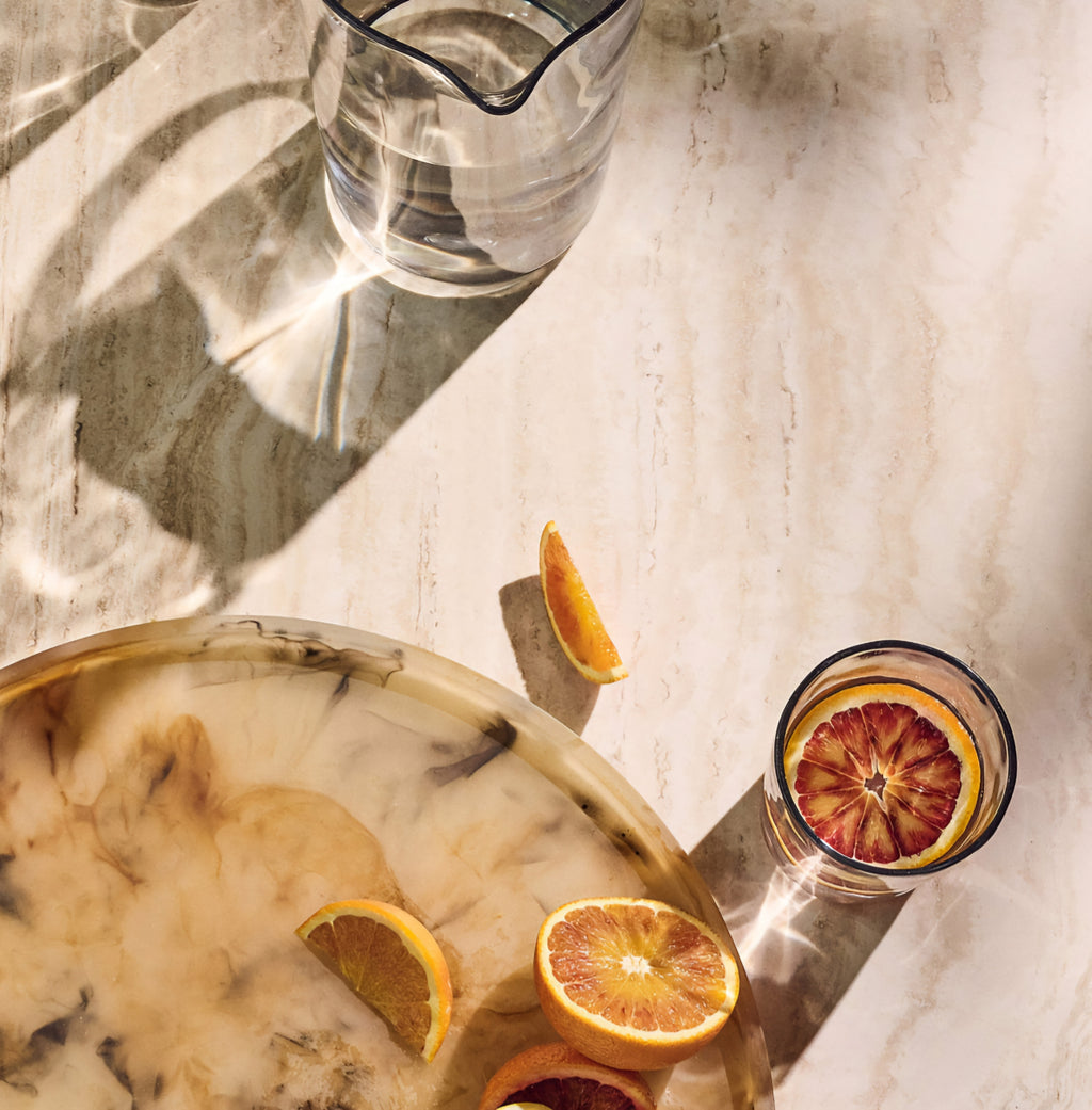 THE ONE × Faux Horn — Round Resin Decorative Tray