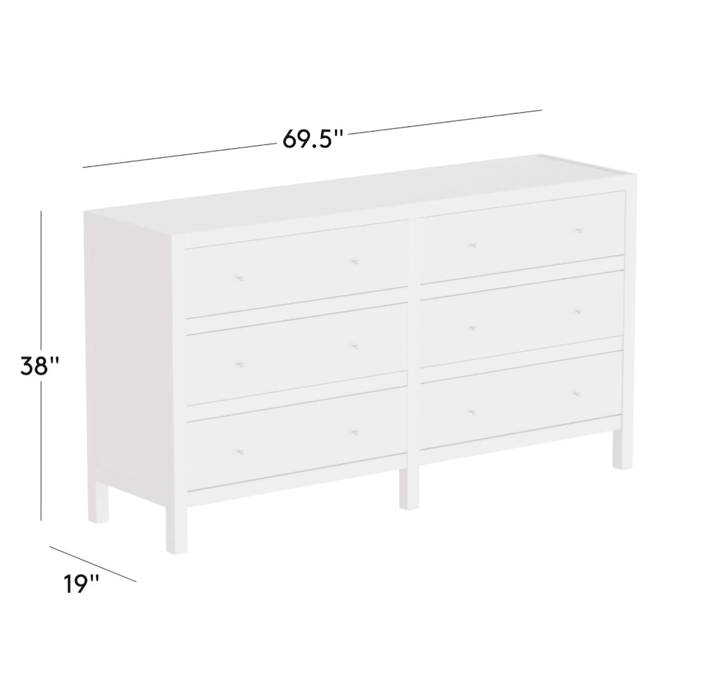 THE ONE × Layton — Dark Oak 6-Drawer Dresser