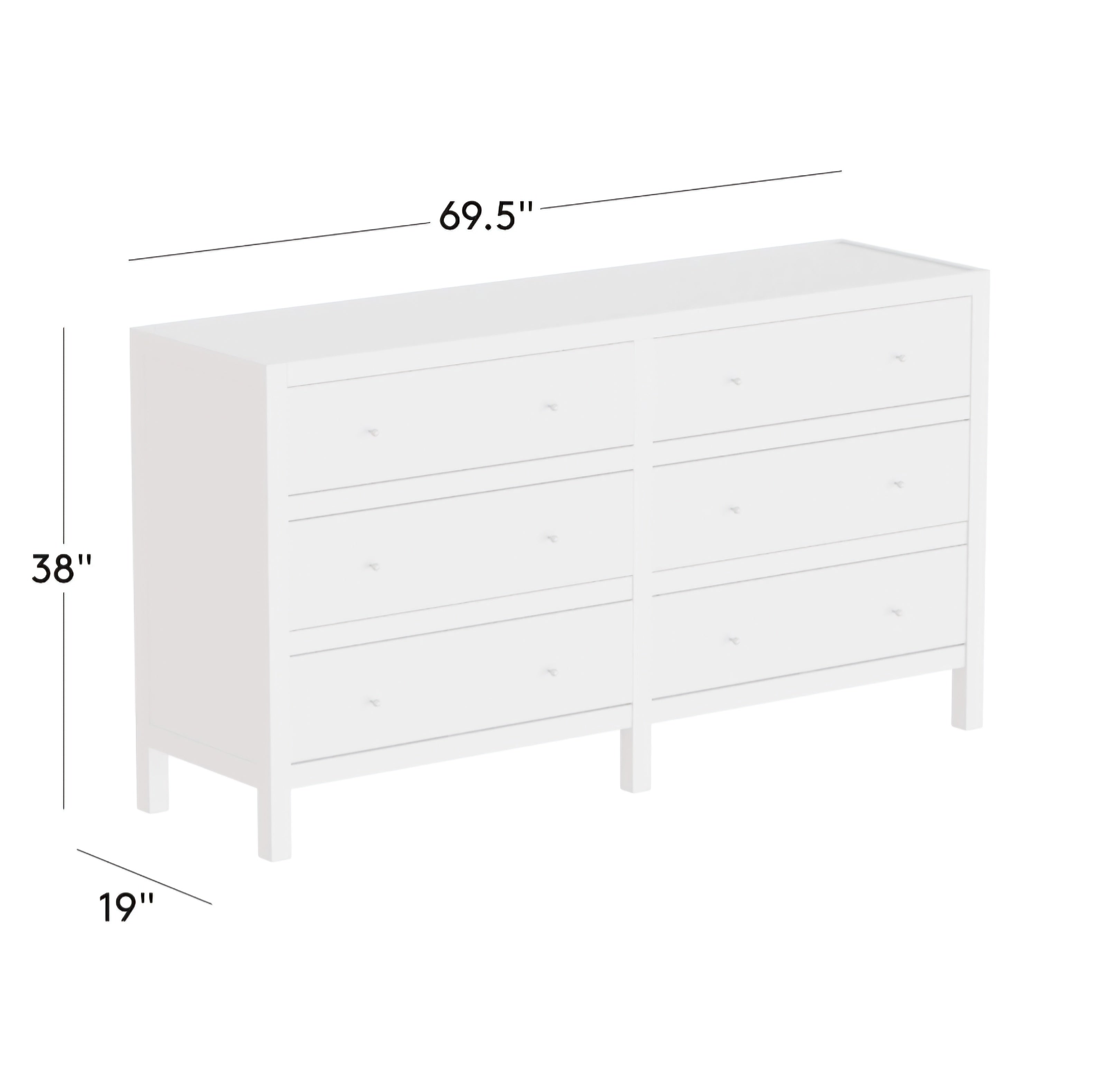THE ONE × Layton — Dark Oak 6-Drawer Dresser