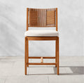 THE ONE × Roc — Teak and Rattan Stool