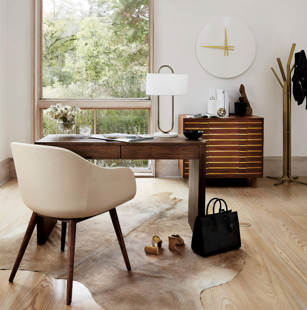 THE ONE × Runway — 48" 2-Drawer Acacia Desk