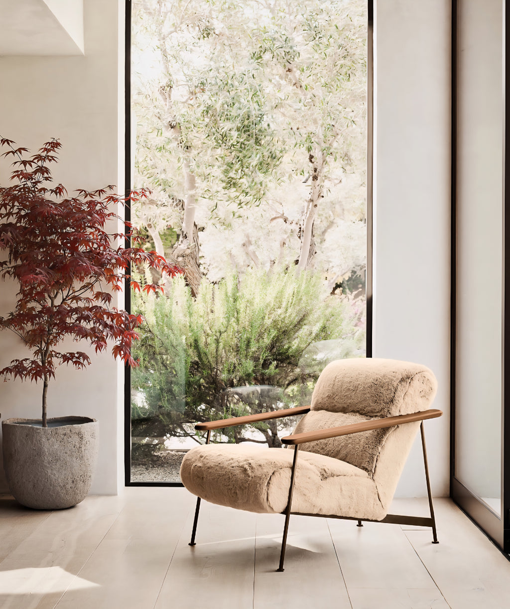 THE ONE × Chalet — Faux Fur Accent Chair