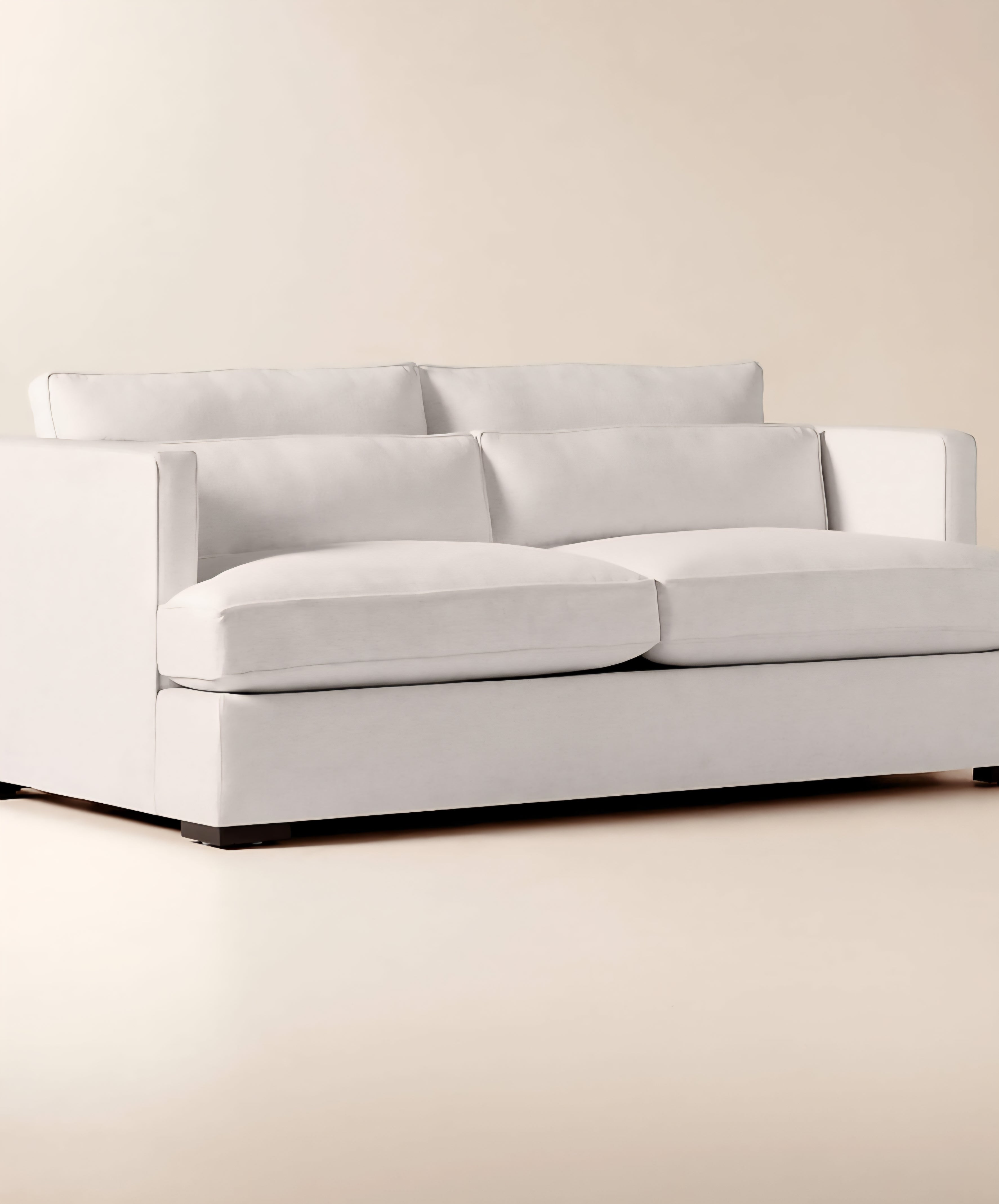 THE ONE × Eastman — White Performance Fabric Sofa